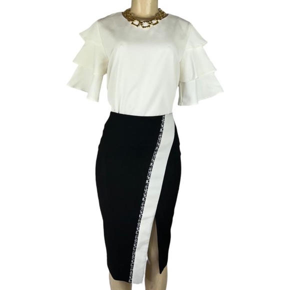 ELIZABETH & JAMES Asymmetrical Women Pencil Skirt - US 6 - Picture 1 of 5